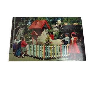 Vintage Storytown USA Lake George NY Old Woman Who Lived in a Shoe Postcard